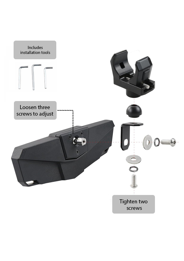 BURCO UTV REARVIEW 11  X 3.5  MIRROR